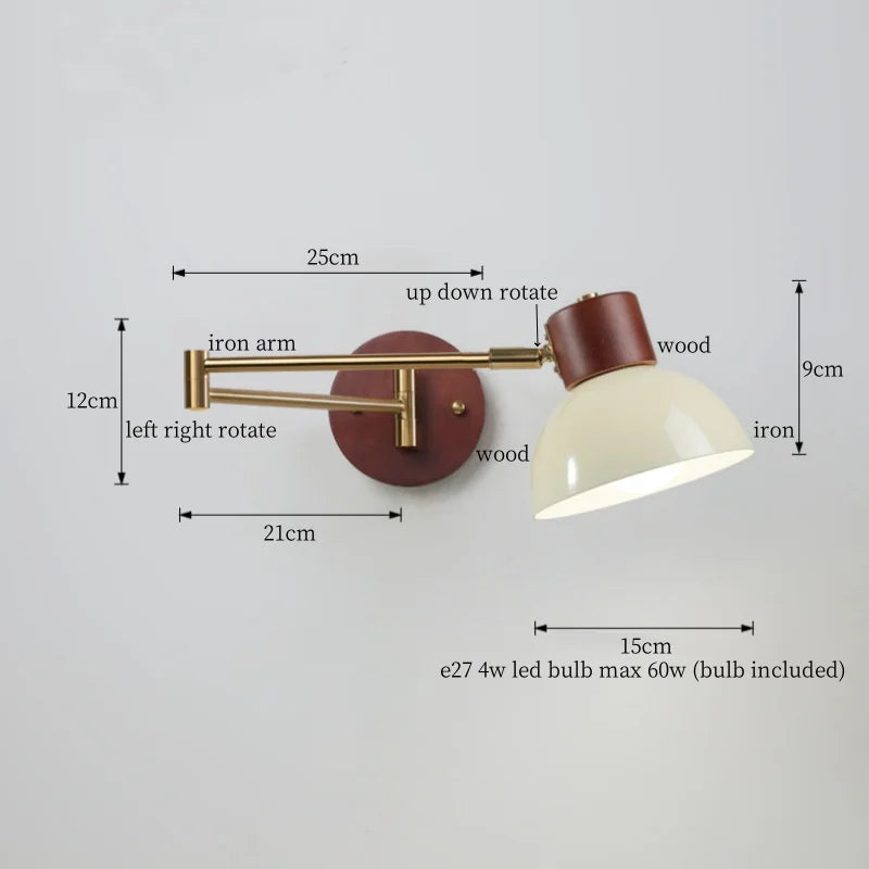 Creamy Iron Lamp