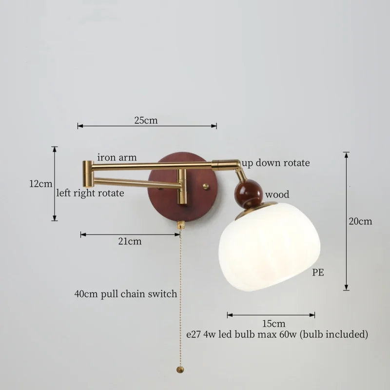 Creamy Iron Lamp