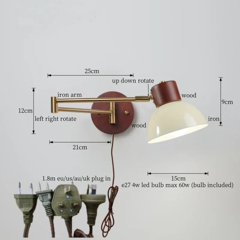 Creamy Iron Lamp