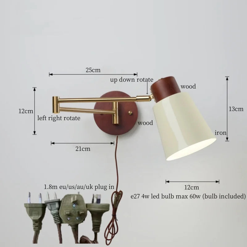 Creamy Iron Lamp